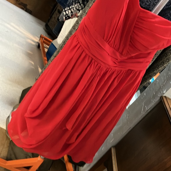 Ladies, beautiful red party dress size 14 by Alfred Angelo - Picture 3 of 5